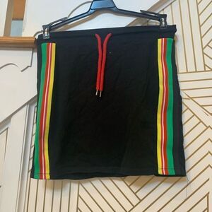 Zara Cotton Tie Waist Mini Skirt